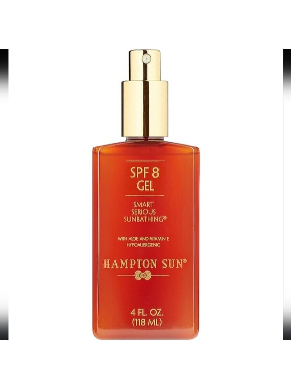 Hampton Sun SPF 8 Sun Tanning Gel New